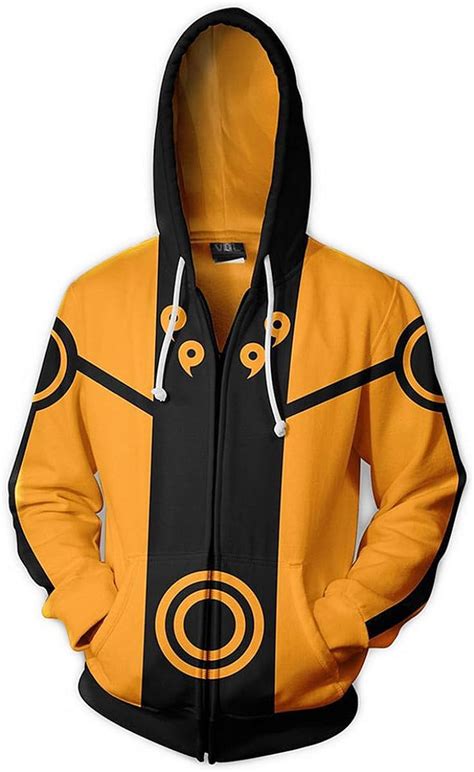 Chenma Men Naruto Kakashi Long Sleeve Full Zip Bomber