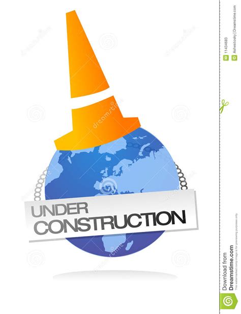 Site Under Construction Clip Art Stock Vector