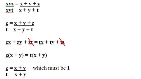 How To Solve These Equations Xyz X Y Z Xyt X Y T Xzt X Z T Yzt Y Z T Quora