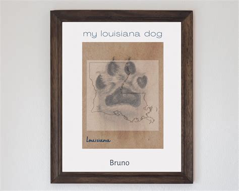 Louisiana State Dog Printable Outline Louisiana Pencil Etsy