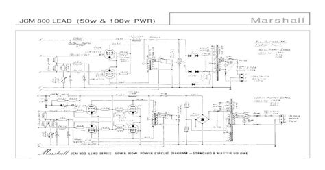 Marshall Jcm800 Lead Series Amplifier Schematic Pdf Document