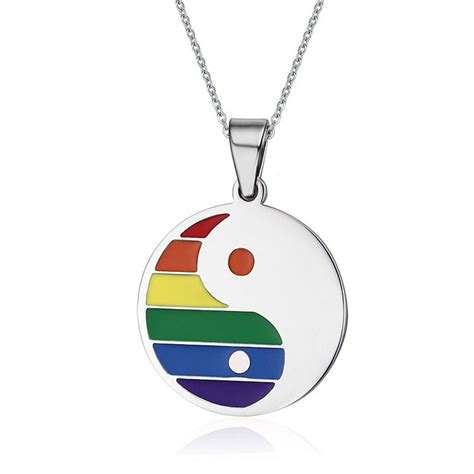 12 Pcslot Mimeng Rainbow Pendant Necklace Stainless Steel Eight