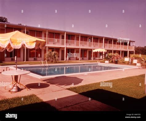 1960s Motel Swimming Pool Stock Photo Alamy