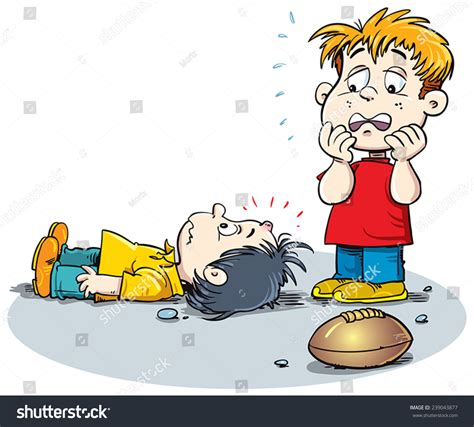 Illustration Kid Bump On His Head Stock Vector 239043877 Shutterstock