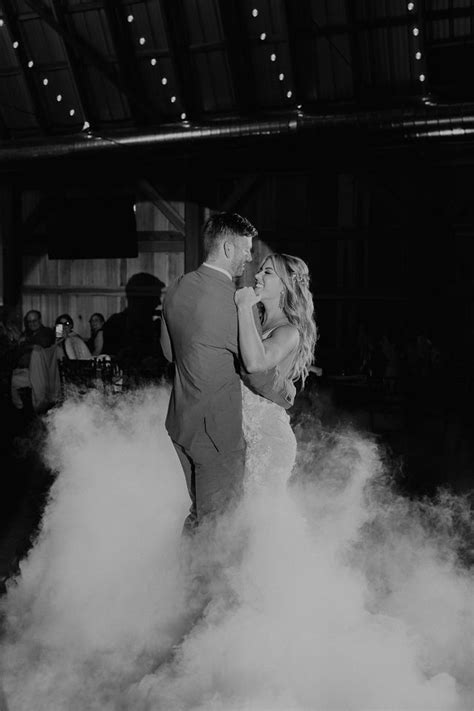 Bride And Groom First Dance Wedding First Dance With Smoke Wedding