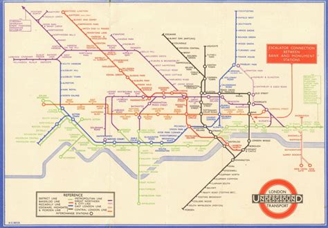 Things to do around london: LONDON UNDERGROUND tube map plan diagram. 33-2791 HARRY ...