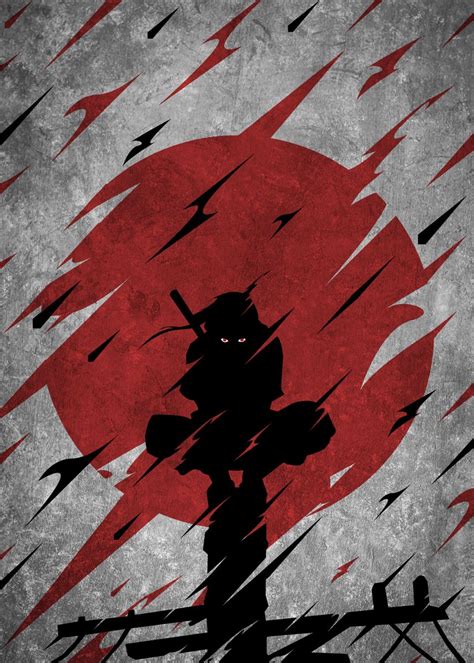 Uchiha Itachi Poster By Qreative Displate In 2021 Coo