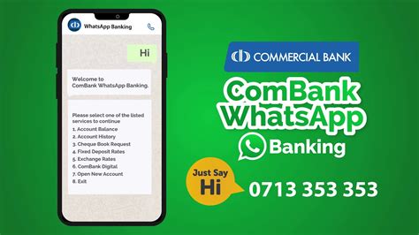 Combank Whatsapp Banking English 2021 Youtube