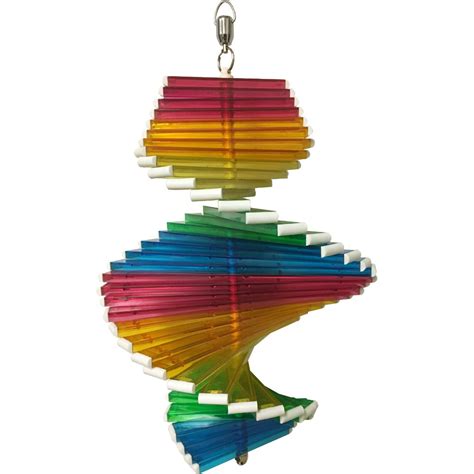 New Rainbow Wind Spinner Helix Garden Patio Decoration