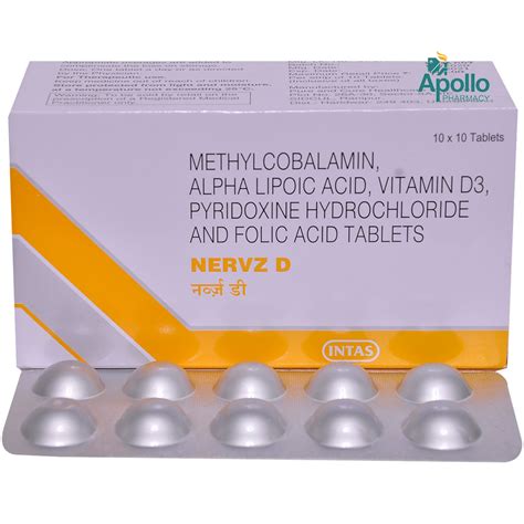 Nervz D Tablet 10s Price Uses Side Effects Composition Apollo