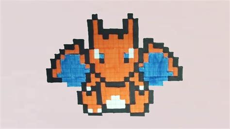 Dessiner Dracaufeu Pixel Art Pokemon Dracaufeu Sexiz Pix