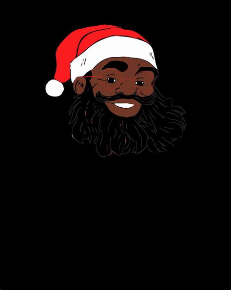 African American Santa Claus Christmas Digital Art By Sue Mei Koh
