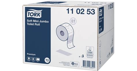 Tork Premium Soft Mini Jumbo T2 2 Ply Toilet Roll 12 Pack Pris