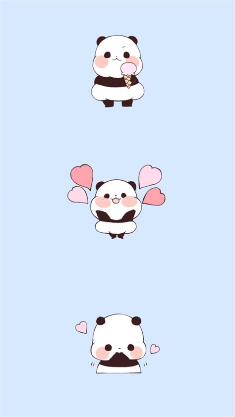 Kawaii Cartoon Panda Wallpapers Top Free Kawaii Cartoon Panda