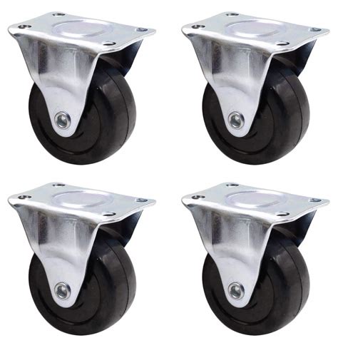 Buy Luomorgo4pcs Casters Heavy Duty 2 Inch Rubber Black Caster Wheels