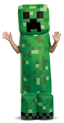 Disguise Minecraft Creeper Inflatable Costume Green Wantitall