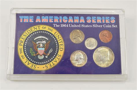 Silver Coin Set Americana Series 1964 United States Silver Coin Historic Us Collection