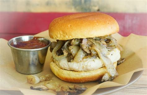 Am sharing the way i make mine. Garlic Burger with Caramelized Onions, Mushrooms & BBQ ...