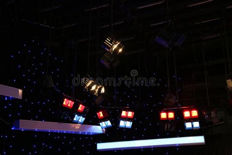 Lighting Equipment Of Tv Studio Stock Photo Image Of Background