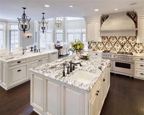Aside from contrast pairing white kitchen cabinets with warm brown granite countertops can instantly make your home more welcoming and cozy. 25 Super White granite countertop ideas - the alternative ...