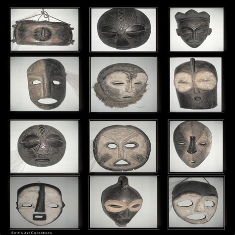 Seths Art Collections: SethS Collections; - CONGOLESE MASKS