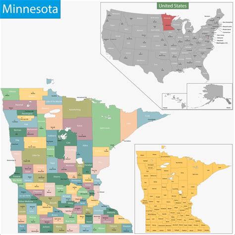 Map of Minnesota - Guide of the World
