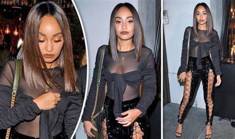 Leigh Anne Pinnock Exposes Assets As She Goes Braless In Sheer Top And