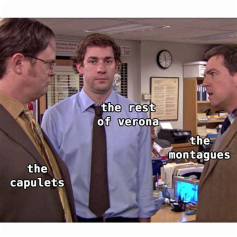 Romeo And Juliet The Office Star Crossed City Meme Sparknotes In