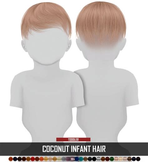 Coconut Tree Infant Hair By Thiago Mitchell At Redheadsims