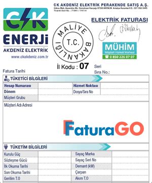 Maybe you would like to learn more about one of these? CK-Akdeniz Elektrik Fatura Ödeme & Sorgulama - FaturaGO
