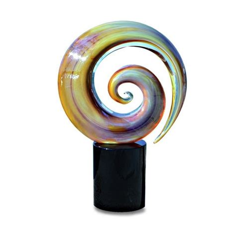 Murano Glass Spiral Glass Sculpture