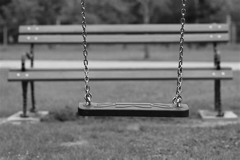 Hd Wallpaper Empty Swing Bench Depopulation Migration Empty