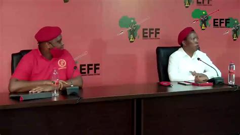 Eff Leader Julius Malema Preparing For A Commission Of Inquiry Into