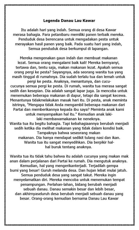 Drama Bahasa Inggris 4 Orang Tentang Legenda Singkat - Ruang Soal