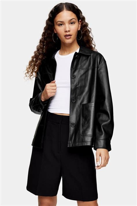 Https://tommynaija.com/outfit/black Leather Shacket Outfit