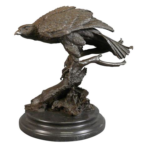 Bronze statue of an eagle - Sculptures art deco