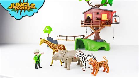 Adventure Tree House Playmobil Wildlife Animals Safari Toys For Kids
