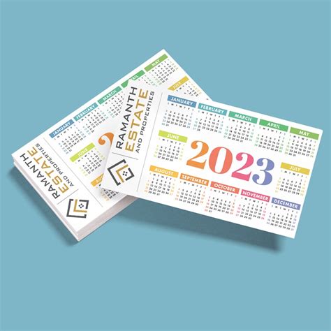 Weekly Pocket Calendar 2023 Printable Template Calendar