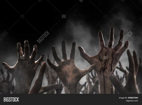 Scary Zombie Hands Image And Photo Free Trial Bigstock