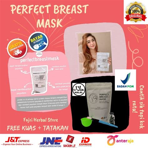jual pembesar payudara dan pengencang payudara perfect breast mask best seller shopee indonesia