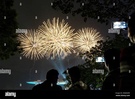 Singapore Singapore Asia December 31 2023 New Year S Eve And New