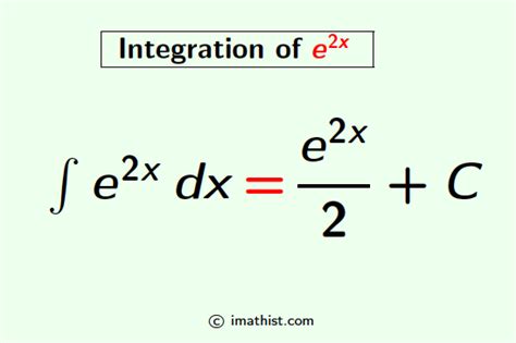 Integral Of E2x E2x Integration Imath
