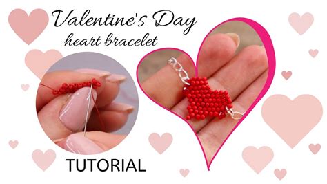 Valentines Heart Bracelet Tutorial Youtube