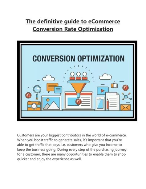 Ppt The Definitive Guide To Ecommerce Conversion Rate Optimization Powerpoint Presentation