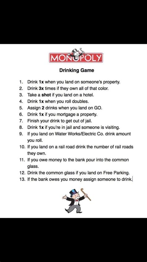 We did not find results for: Monopoly drinking game | Drinking games, Monopoly drinking ...