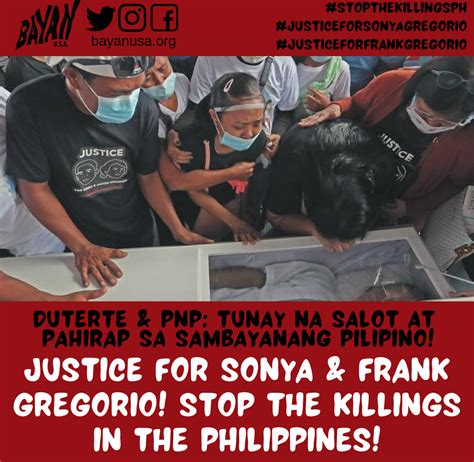‘duterte And Pnp Tunay Na Salot At Pahirap Sa Sambayanang Pilipino ’ Justice For Sonya And Frank