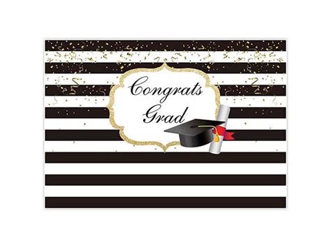 7x5ft Durable Fabric Graduation Party Backdrop For Pictures Photography