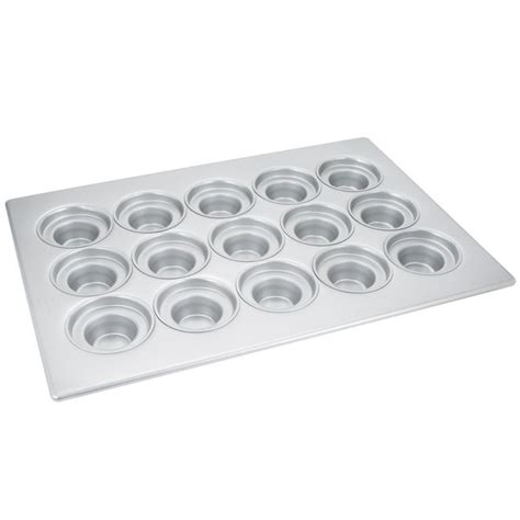 15 Cup 75 Oz Glazed Aluminized Steel Jumbo Crown Muffin Pan 17 34