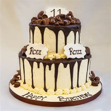 Chocolate Drip Two Tier Cake Regency Cakes Online Shop