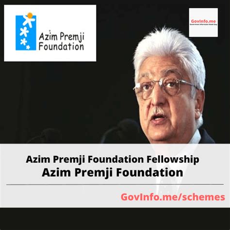 Azim Premji Foundation Fellowship Govinfome